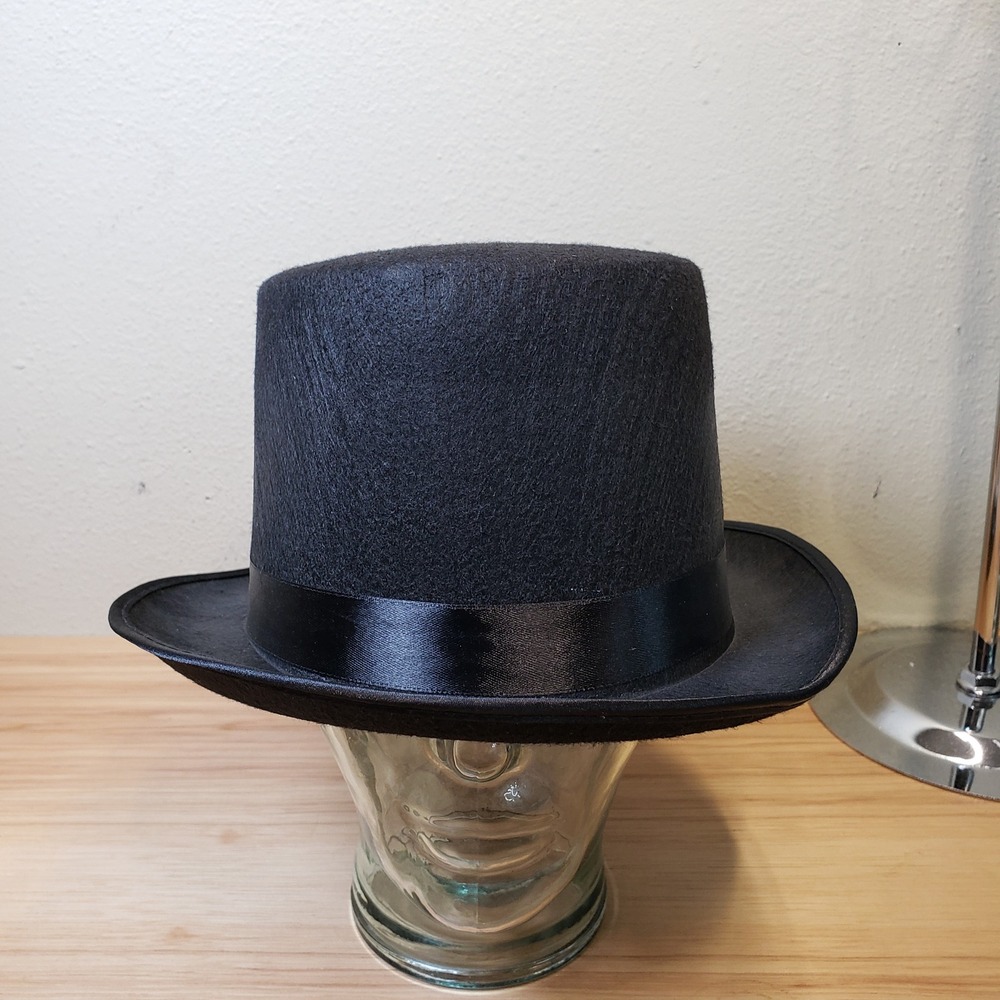 Halloween Top Hat Adult Classic Black Costume Party Cosplay Steampunk Magician